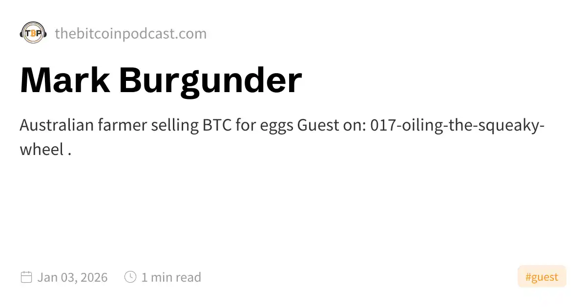 Mark Burgunder Mark Burgunder