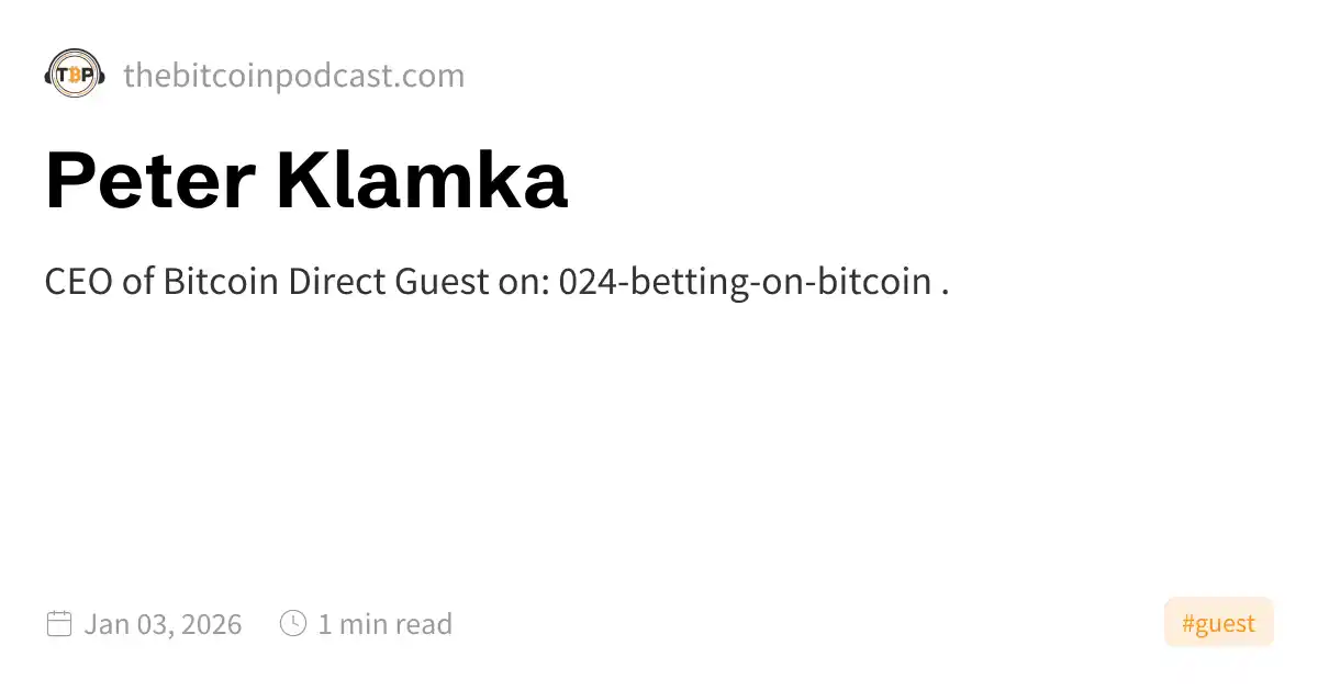 Peter Klamka Peter Klamka